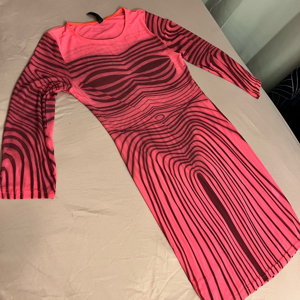 Pink Camouflaging Dress